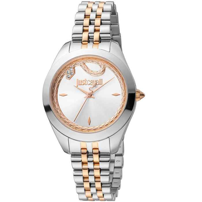 Just Cavalli Women's Snake Silver Dial Watch - JC1L210M0315