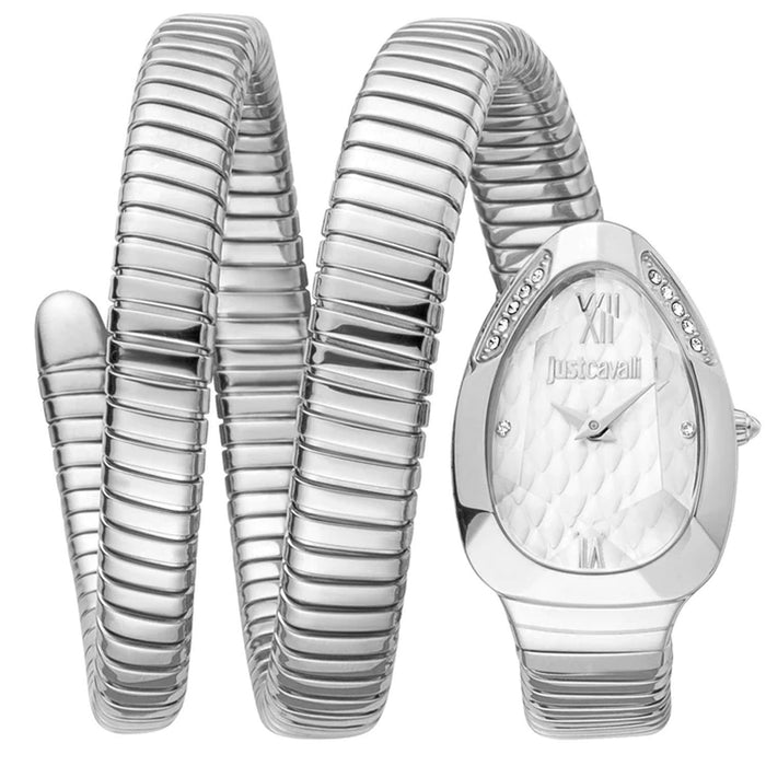 Just Cavalli Women's Snake Grey Dial Watch - JC1L224M0015