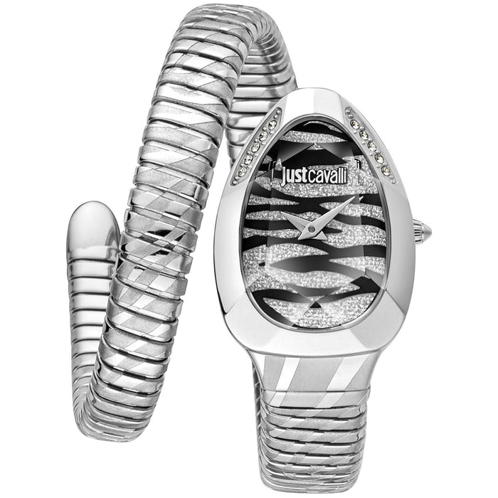 Just Cavalli Women's Snake Black Dial Watch - JC1L225M0025