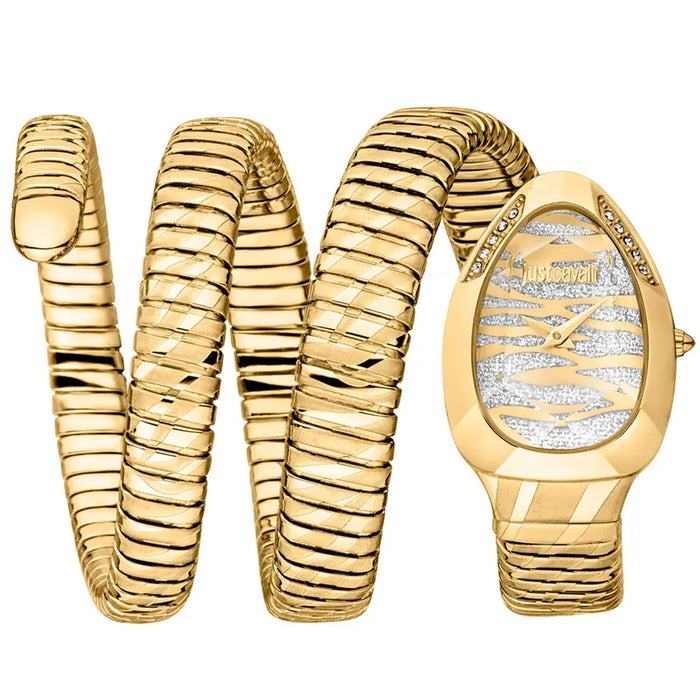Just Cavalli Women's Serpente Gold Dial Watch - JC1L226M0025