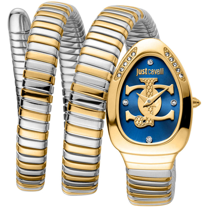 Just Cavalli Women's Snake Gold Dial Watch - JC1L228M0075