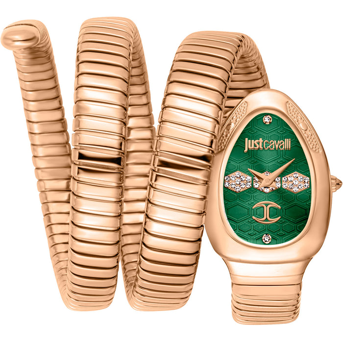 Just Cavalli Women's Cosenza Green Dial Watch - JC1L232M0045