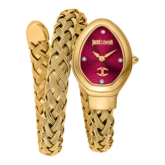Just Cavalli Women's Novara Red Dial Watch - JC1L264M0035
