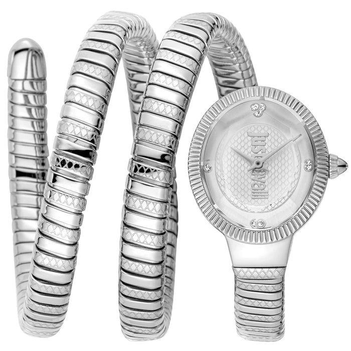 Just Cavalli Women's After Party Snake Silver Dial Watch - JC1L269M0015