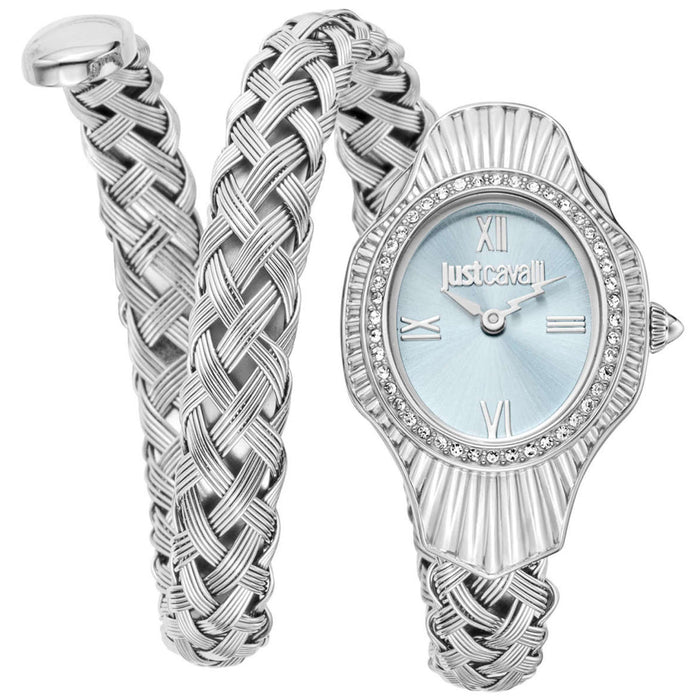 Just Cavalli Women's Twined Blue Dial Watch - JC1L305M0015