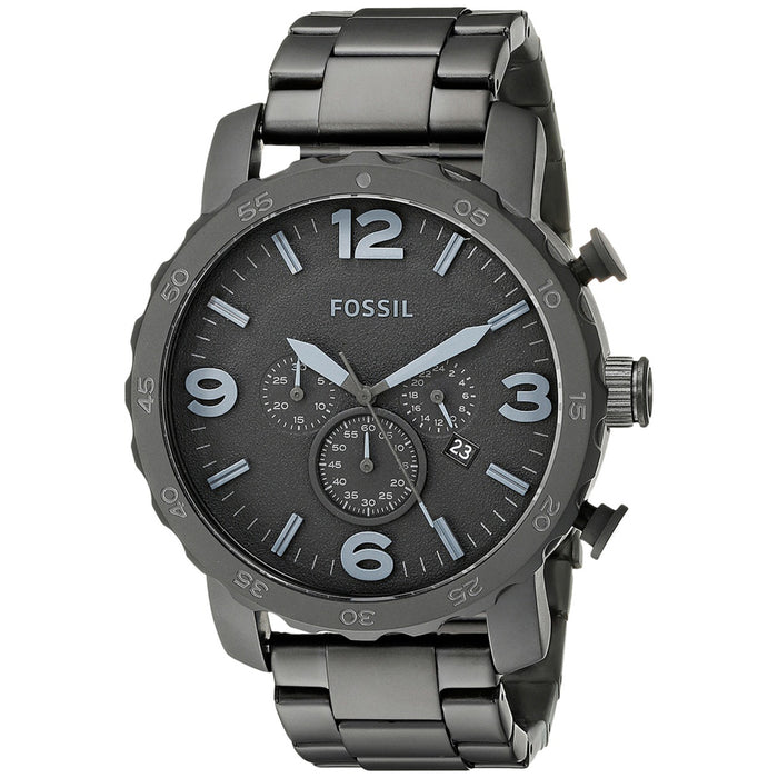 Fossil Men's Nate Black Dial Watch - JR1401