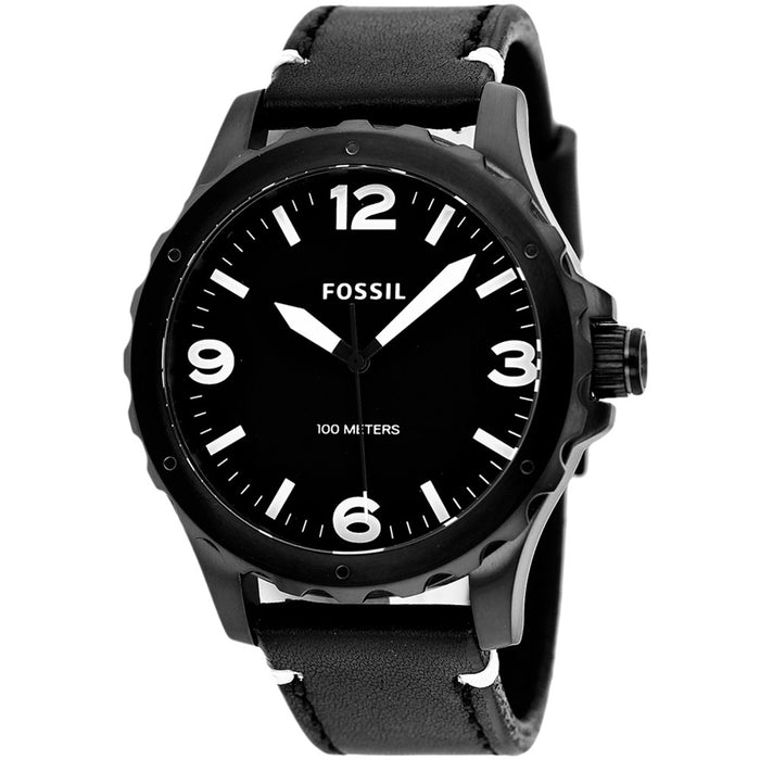 Fossil Men's Nate Black Dial Watch - JR1448