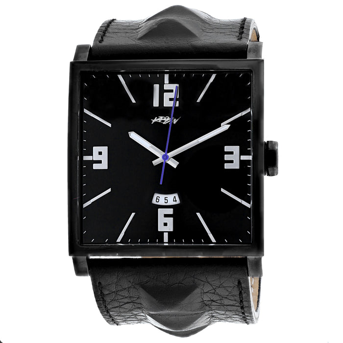 Kr3w Men's Renegade Black Dial Watch - K1014