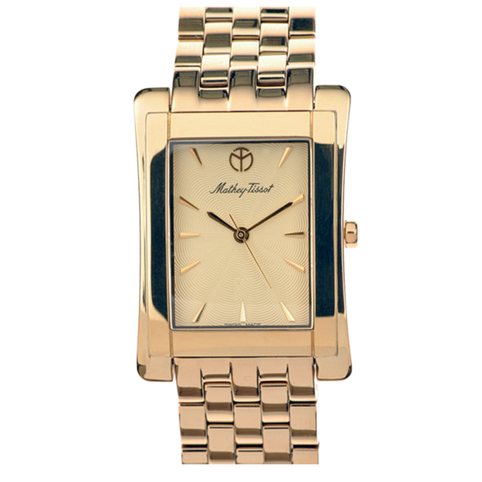 Mathey Tissot Women's Evasion II Gold Dial Watch - K153FPDI