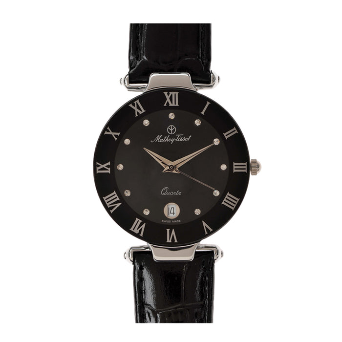 Mathey Tissot Women's Classic Black Dial Watch - K216F