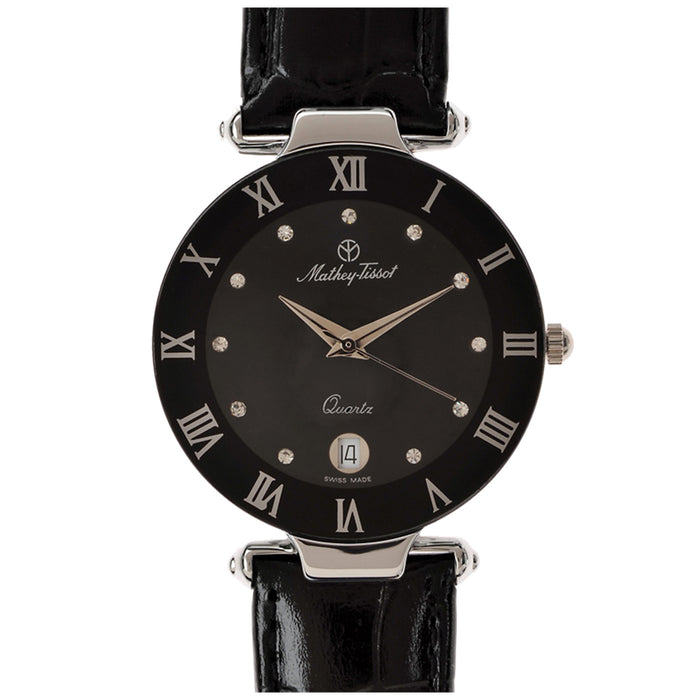 Mathey Tissot Women's Classic Black Dial Watch - K216M
