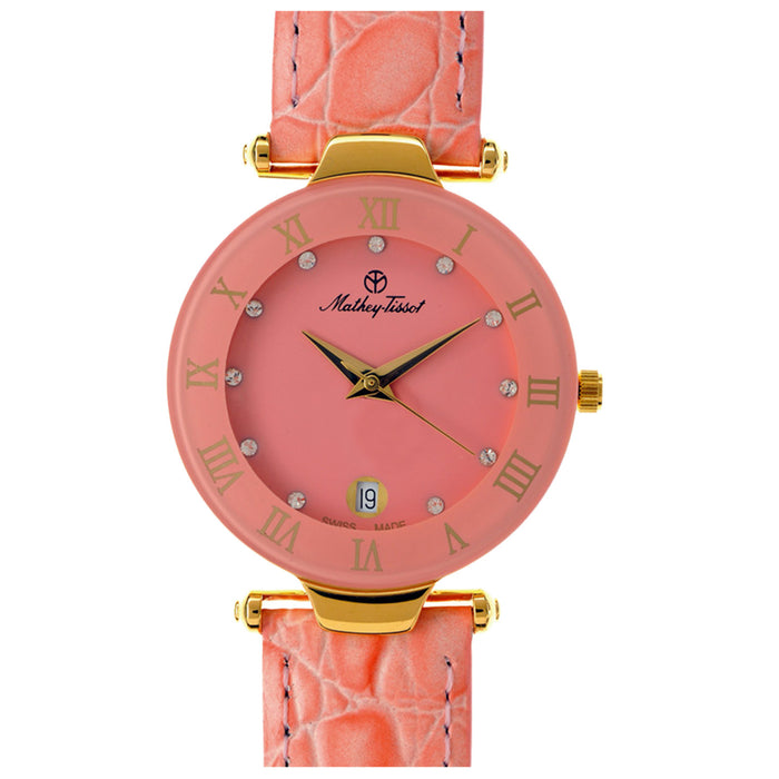 Mathey Tissot Women's Classic Pink Dial Watch - K228M
