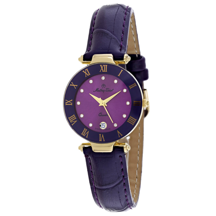 Mathey Tissot Women's Coupole Purple Dial Watch - K229MV