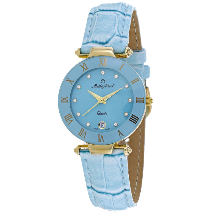 Mathey Tissot Women's Coupole Blue Dial Watch - K231F