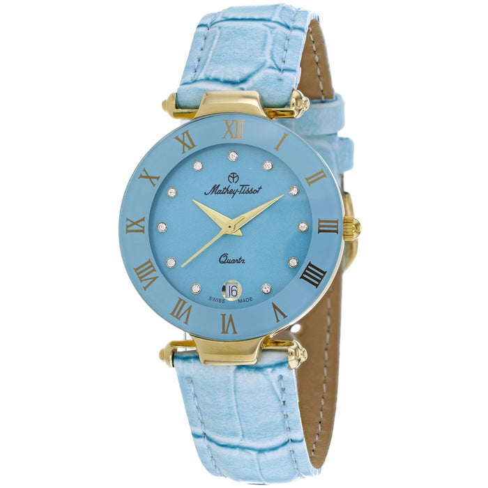Mathey Tissot Women's Coupole Blue Dial Watch - K231M