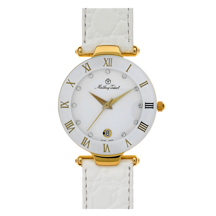 Mathey Tissot Women's Classic White Dial Watch - K233FD