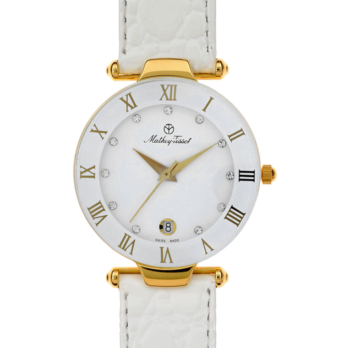 Mathey Tissot Women's Classic White Dial Watch - K233MD