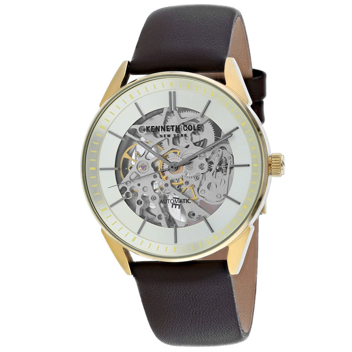 Kenneth Cole Men's Skeleton Silver Dial Watch - KC50192004