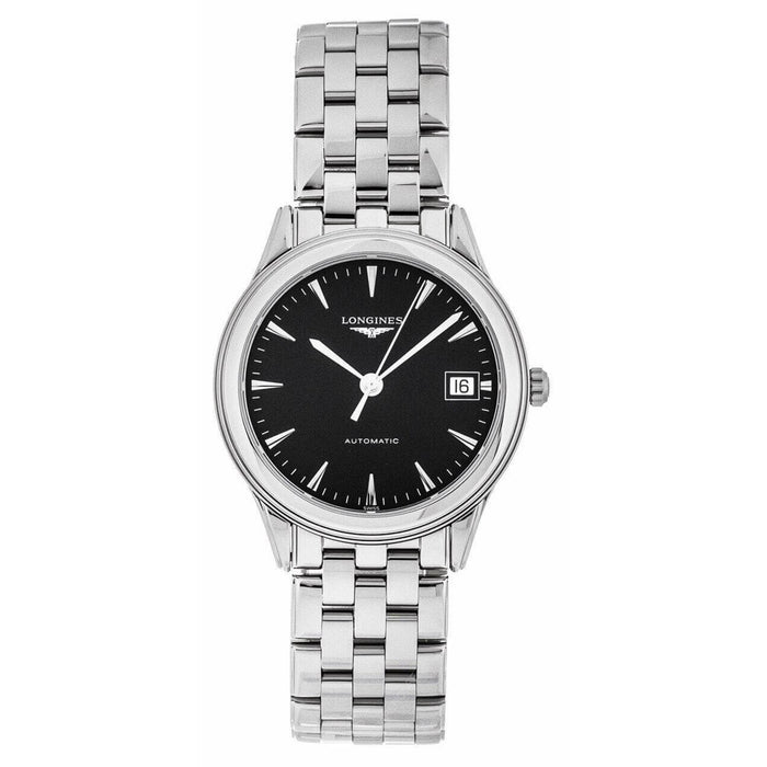 Longines Men's Flagship Black Dial Watch - L47744526