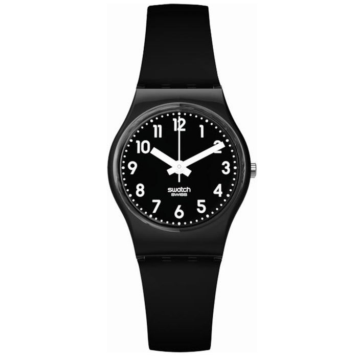 Swatch Women's Lady Black Single Black Dial Watch - LB170E