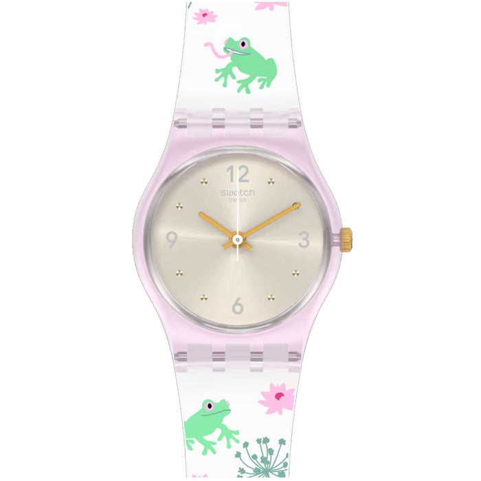 Swatch Women's Enchanted Pond Silver Dial Watch - LP160