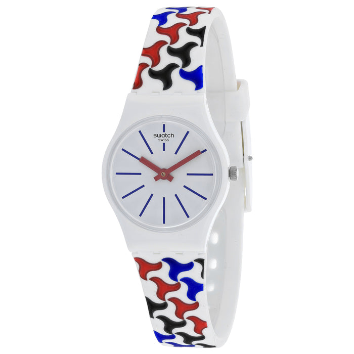 Swatch Women's Classic White Dial Watch - LW156