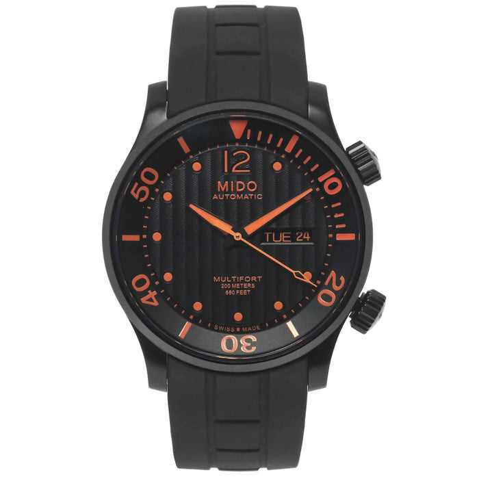 Mido Men's Multifort Black Dial Watch - M0059303705080