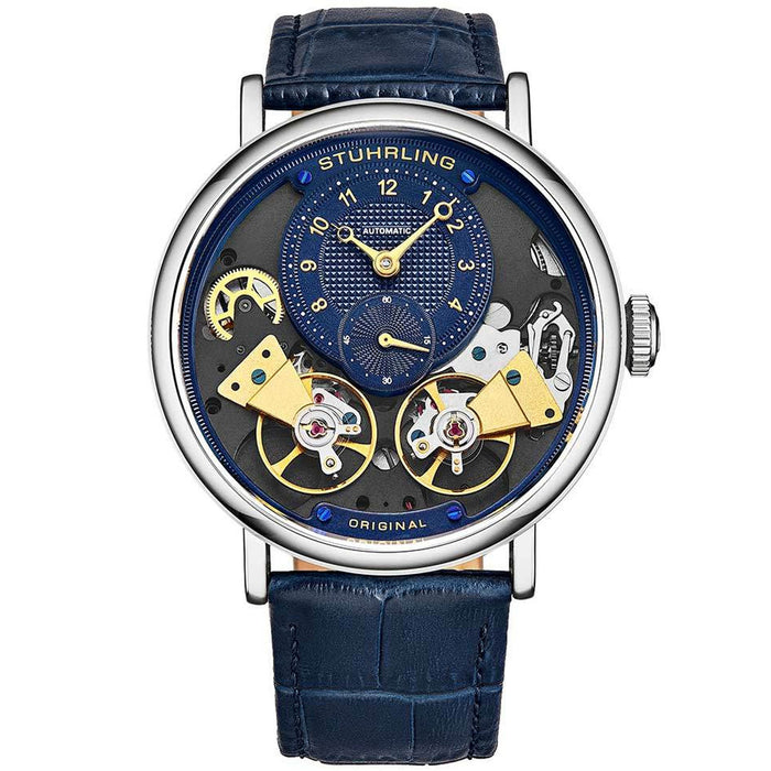 Stuhrling Men's Classic Blue Dial Watch - M12658