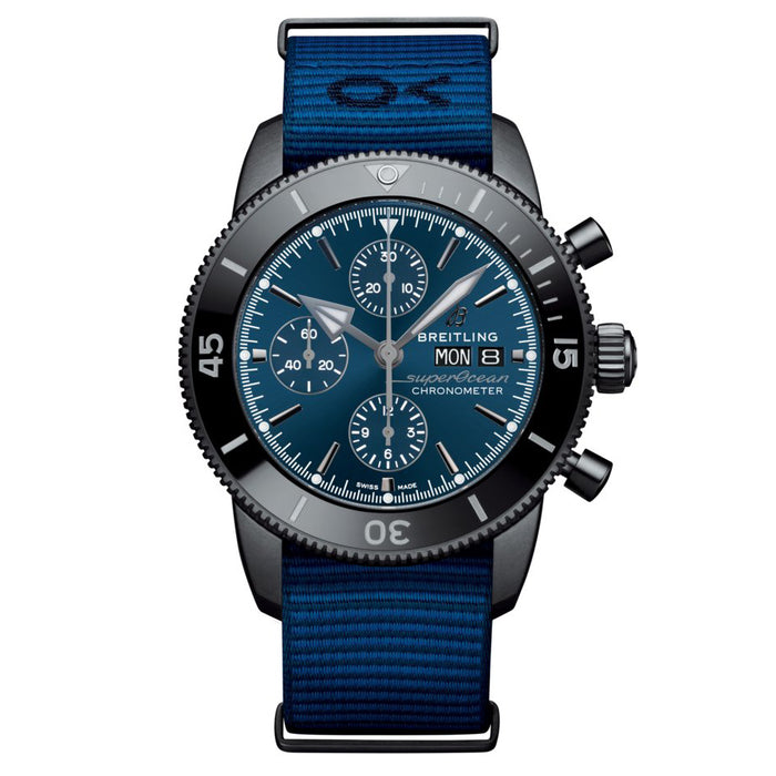 Breitling Men's SuperOcean Heritage II Blue Dial Watch - M133132A1C1W1