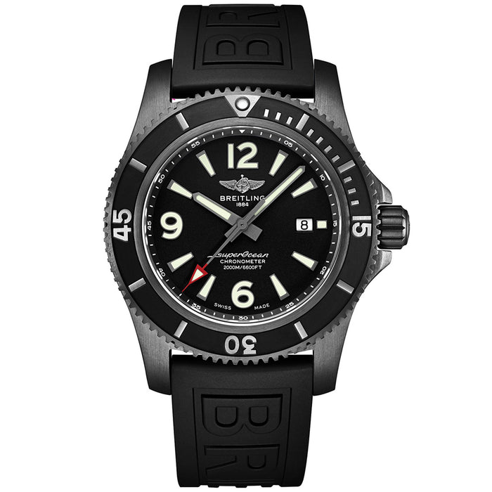 Breitling Men's Superocean Black Dial Watch - M17368B71B1S1