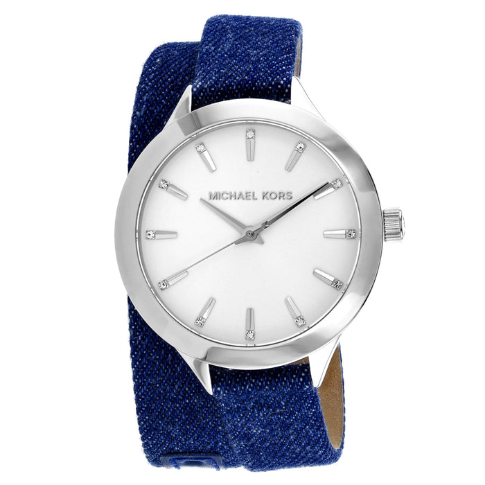 Michael Kors Women's Runway slim White Dial Watch - MK2655
