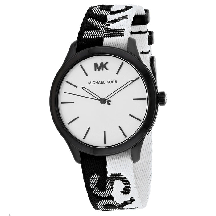 Michael Kors Women's Runway White and Black Dial Watch - MK2844