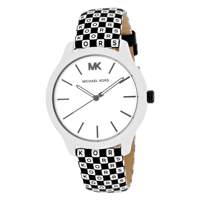 Michael Kors Women's Runway  White and Black Dial Watch - MK2846