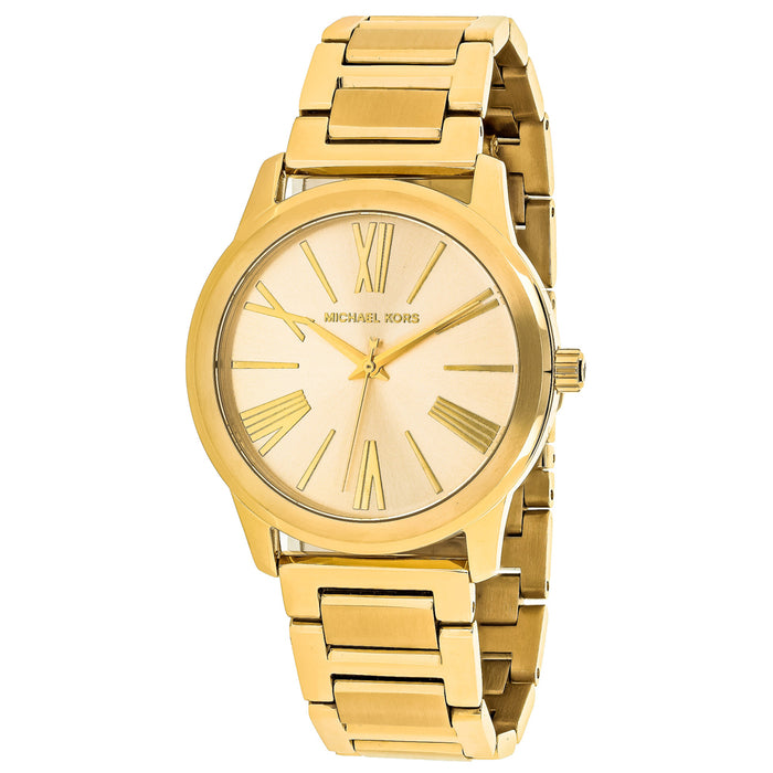 Michael Kors Women's Hartman Gold Dial Watch - MK3490