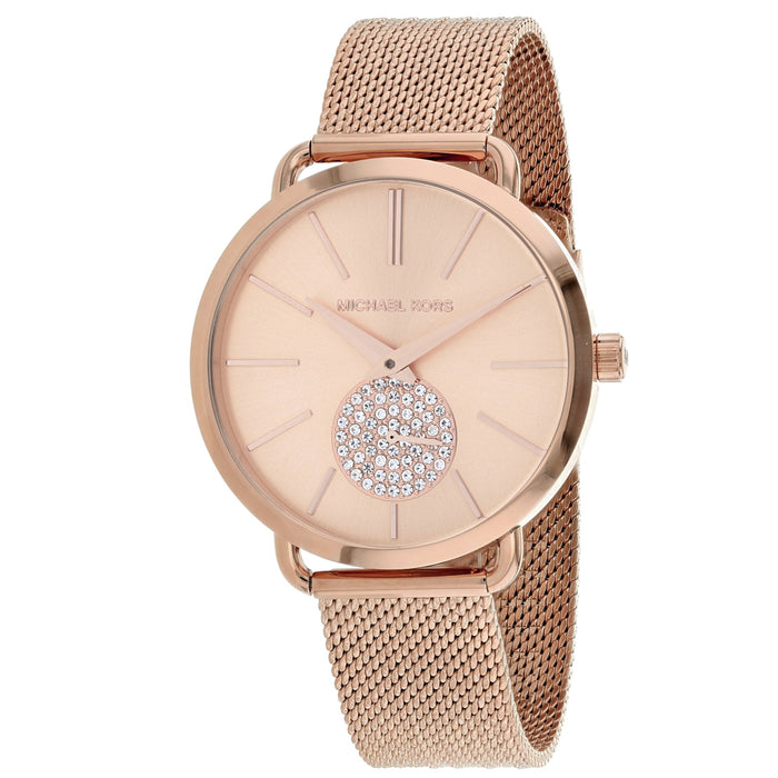 Michael Kors Women's Portia Rose gold Dial Watch - MK3845