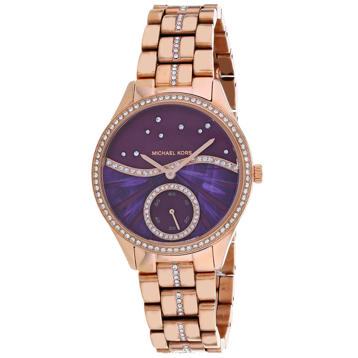 Michael Kors Women's Lauryn Purple Dial Watch - MK4437