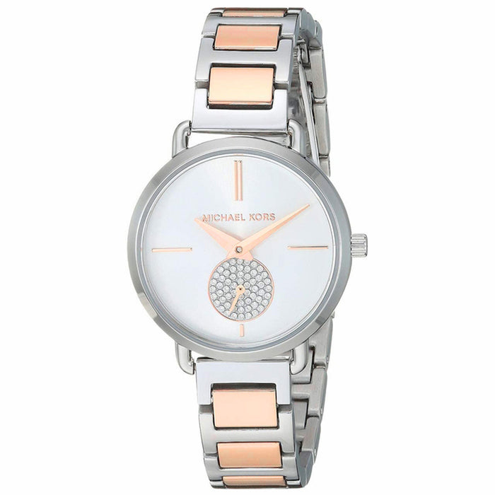 Michael Kors Women's Portia White Dial Watch - MK4453I