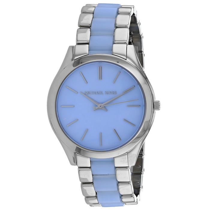Michael Kors Women's Slim Runway Blue Dial Watch - MK4549