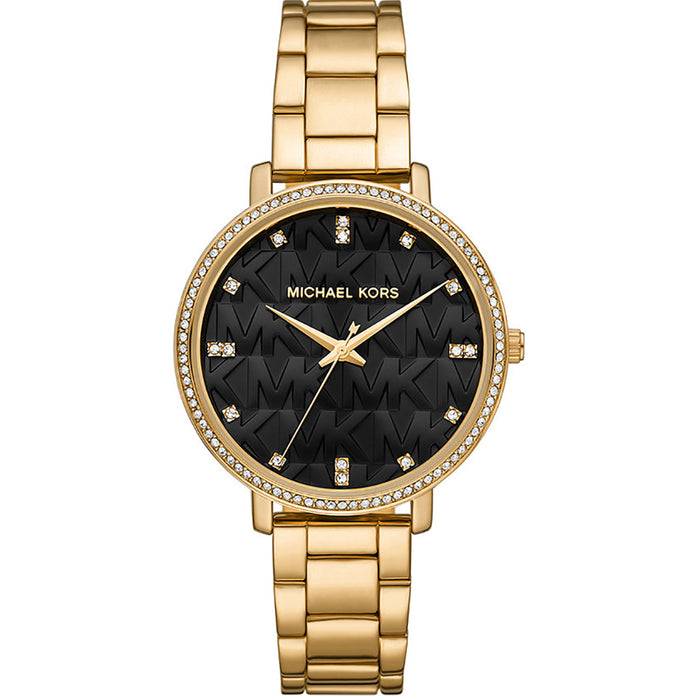 Michael Kors Women's Pyper Black Dial Watch - MK4593