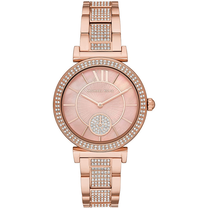 Michael Kors Women's Abbey Rose gold Dial Watch - MK4617