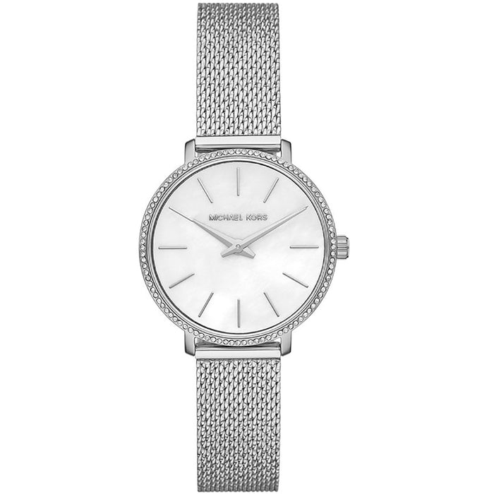 Michael Kors Women's Mini Pyper White Dial Watch - MK4618