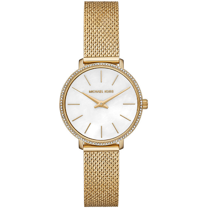 Michael Kors Women's Mini Pyper White Dial Watch - MK4619