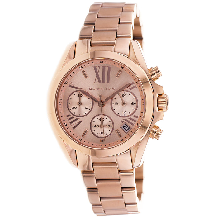Michael Kors Women's Bradshaw Rose Gold Dial Watch - MK5799