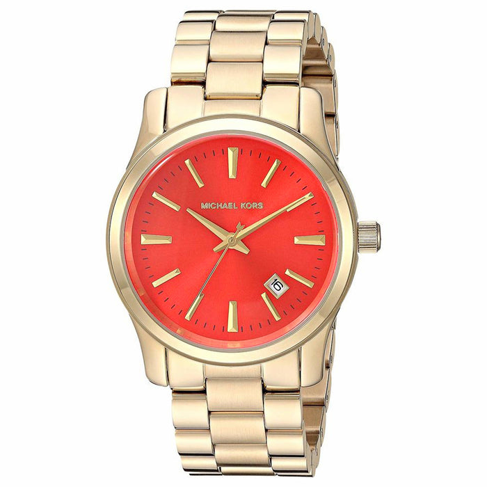 Michael Kors Runway Red Dial Watch - MK5915