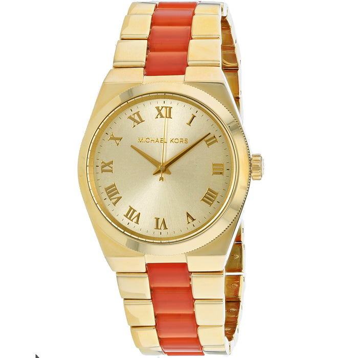 Michael Kors Women's Channing Champaigne Beige Dial Watch - MK6153