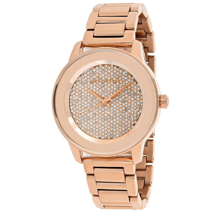 Michael Kors Women's Kinley Rose Gold Dial Watch - MK6210