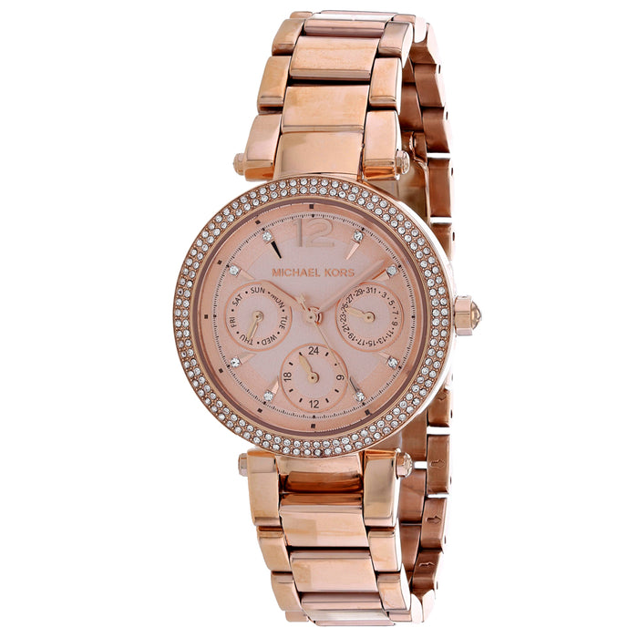 Michael Kors Women's Parker Rose Gold Dial Watch - MK6352