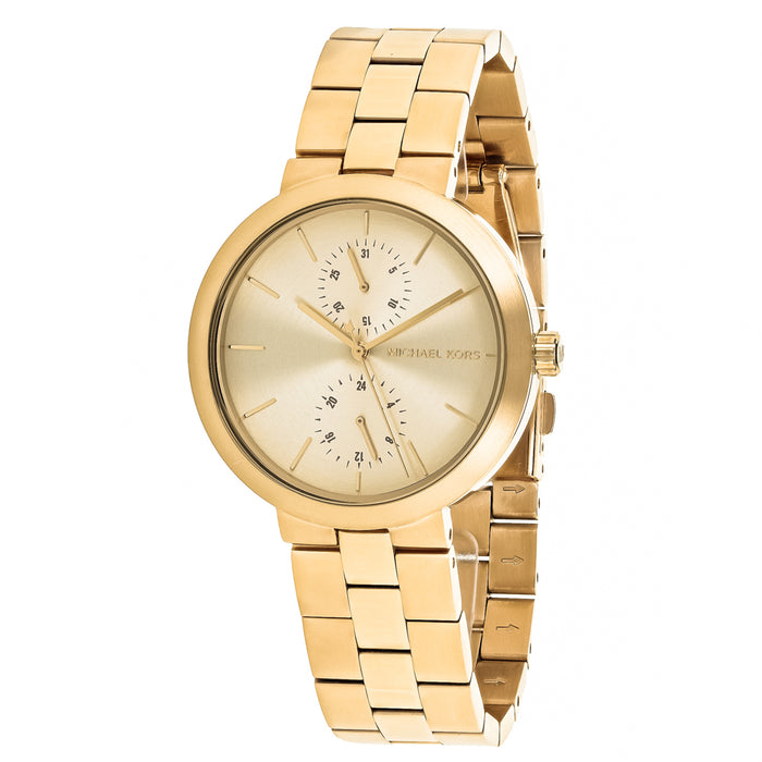 Michael Kors Women's Garner Gold Dial Watch - MK6408