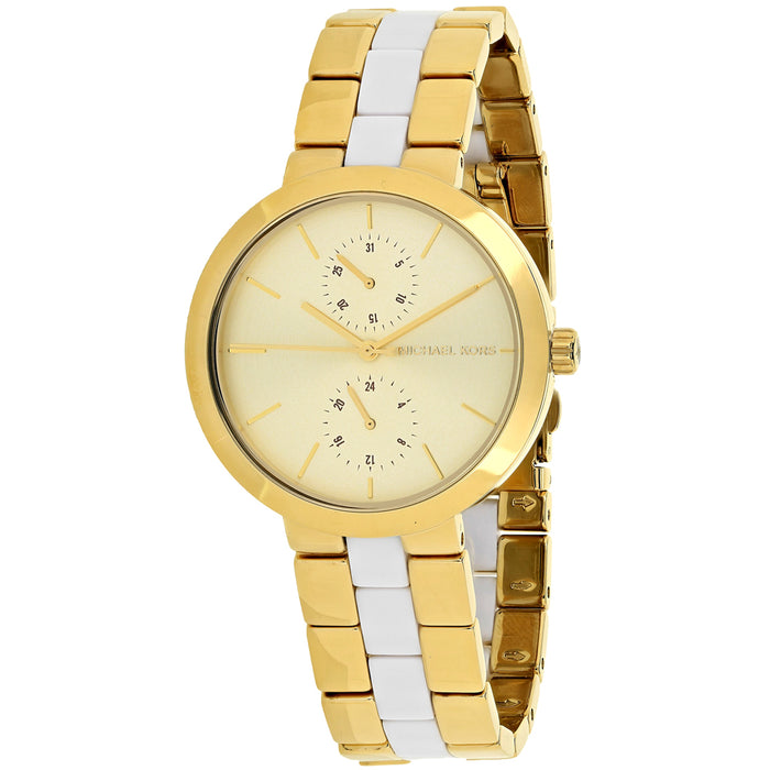 Michael Kors Women's Garner Gold Dial Watch - MK6472