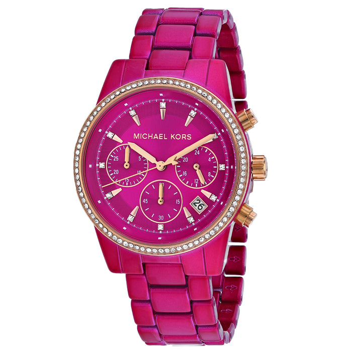 Michael Kors Women's Pink Dial Watch - MK6718